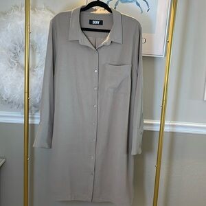 DKNY Women’s Button Down Dress OS